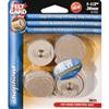 FELT GARD 8 Pack 1-1/2" Felt Pads, with Base and Replacement Caps