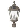 GAMASONIC 23" Weathered Bronze Royal Solar Lamp, with 3" Pole Fitter