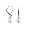 Sterling Silver and White Pearl Earrings