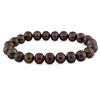 Miadora 8-8.5 mm FW Brown Pearl Elastic Bracelet, 7 1/2 inches in length