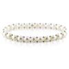 Miadora 6-7 mm FW White Button Pearl Elastic Bracelet, 7 1/2 inches in length