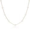 Miadora 5.5-6 mm Freshwater Tin-Cup Style Pearl Necklace in 10 K Yellow Gold 17 inches