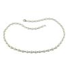 Miadora 5-6 mm Freshwater White Rice Pearl 18" Necklace in Silver