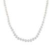 Miadora 6-7 mm Freshwater Pearl Necklace with 8 mm Silver Ball, 18 inches in length