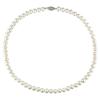 Miadora 6.5-7 mm FW Pearl Necklace with Sterling Silver Fish Eye Clasp, 18" in Length