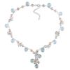 Miadora Multi Colour Pearl and Gemstone Necklace with Sterling Silver Lobster Clasp, 16" in Lengt...