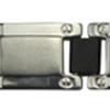 Men's Stainless Steel and Black Rubber Bracelet