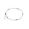 Sterling Silver Beaded Anklet