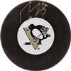 Autographed Puck Marc-Andre Fleury Pittsburgh Penguins