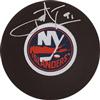 Autographed Puck John Tavares New York Islanders