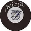 Autographed Puck Martin St. Louis Tampa Bay Lightning