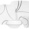 Corelle ® Square™ Simple Lines 16pc Dinnerware Set