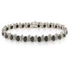 Miadora Sapphire and Diamond Accent Silver Bracelet - 7"
