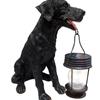 Dog With Solar Lantern