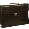Bond Street, Renaissance Leather Briefcase with Organizer W/combination Lock, 521242BLK