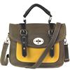 Pixie Mood Tablet Satchel Bag (STE-BG) - Grey / Tan / Yellow / Brown