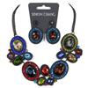 SIMON CHANG™ Black Necklace and Earrings Set