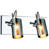 Gen Lite Silhouette Collection Chrome 2 Light Wall Lamp