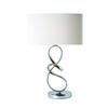 Gen Lite Sublime Chrome Table Lamp With White Shade
