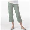 reform jeans™ Cargo Poplin Capri With Removable Over Belly Maternity Band