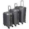 Mancini 3-Piece 4-Wheeled Suitcase Set (LPC125) - Light Grey