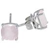 Amour Rose Quartz Solitaire Earrings (750086456) - Pink