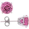 Amour Pink Sapphire Solitaire Earrings (750086452)
