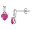 Amour Pink Sapphire Stud Earrings (750086421)
