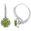 Amour Green Peridot Dangle Earrings (750086435)
