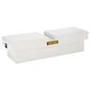 Tradesman 60 inch Cross Bed Truck Tool Box, Mid Size, Gull Wing, Steel, Push Button, White (1...