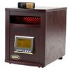 SUNHEAT Electronic Infrared Zone Heater with Remote, Black Cherry