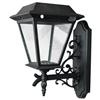 Xepa XEPA Wall Mount Outdoor Black Motion Activated Solar Powered LED Lantern