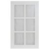 Eurostyle Thermo Glass Door Lausanne 17 3/4 x 30 1/8 White