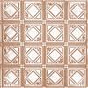 Shanko 2 Feet x 2 Feet Copper Plated Steel Lay-In Ceiling Tile Design Repeat Every 6 Inches