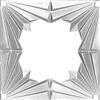 Shanko 2 Feet x 2 Feet Chrome Plated Steel Finish Lay-In Ceiling Tile Design Repeat Every 24 Inches