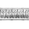 Shanko Steel Silver Finish Cornice 4 Inches Projection x 4 Inches Deep x 4 Feet Long