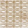 Shanko 2 Feet x 4 Feet Brass Plated Steel Nail-Up Ceiling Tile Beaded Plate