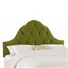 Skyline Furniture MFG. Upholstered Queen Headboard in Velvet Apple Green
