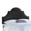 Skyline Furniture MFG. Upholstered Queen Headboard in Linen Black
