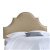 Skyline Furniture MFG. Upholstered Queen Headboard in Linen Sandstone