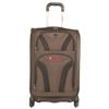 Swiss Travel Products 24" Upright 4-Wheeled Spinner Expandable Luggage (C0547 24) - Grey
