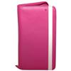 RKW Collection Zippered Leather Travel Wallet (ZTW-2797) - Hot Pink