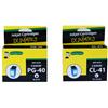 Ink For Dummies Canon CMYK Inkjet Cartridge Two Pack (DC-PG40/CL41)