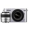 Nikon 1 J3 14.2MP Mirrorless Camera with 10-30mm & 30-110mm Lens - Silver