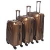 Mancini 3-Piece 8-Wheeled Spinner Suitcase Set (LPC130) - Bronze