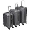 Mancini 3-Piece 8-Wheeled Spinner Suitcase Set (LPC125) - Light Grey