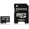 Transcend 64GB microSDHC Class 10 UHS-I 300x Flash Card (TS64GUSDU1)