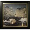Twilight in central Park By Rod Chase Framed Textured Print
