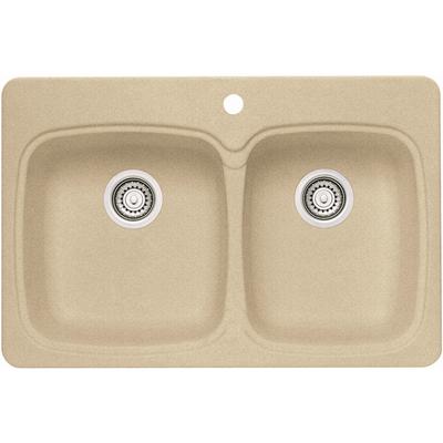 ... Silgranit, Natural Granite Composite Topmount Kitchen Sink, Biscotti