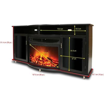 DIMPLEX CONVEX 35 IN. WALL-MOUNT ELECTRIC FIREPLACE IN DIMPLEX CONVEX 35 IN. WALL-MOUNT ELECTRIC FIREPLACE IN